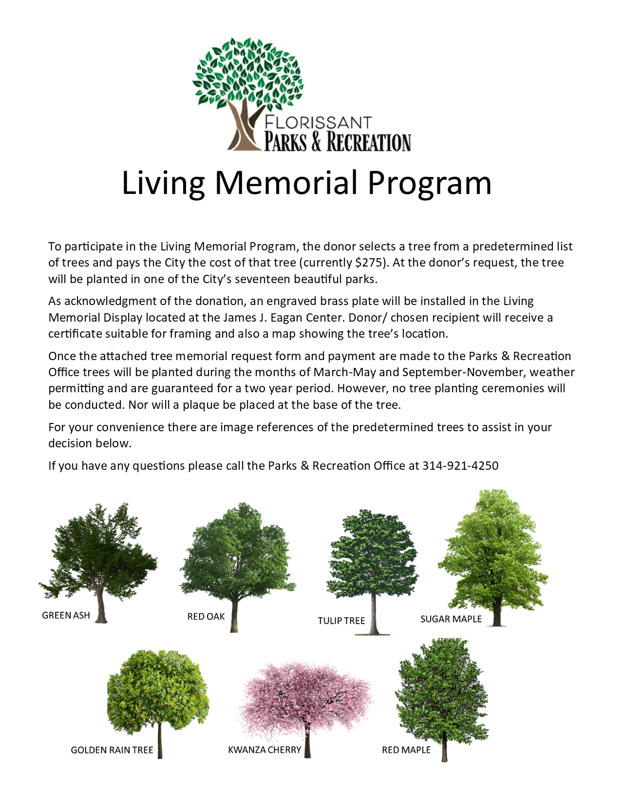 Tree Memorial info