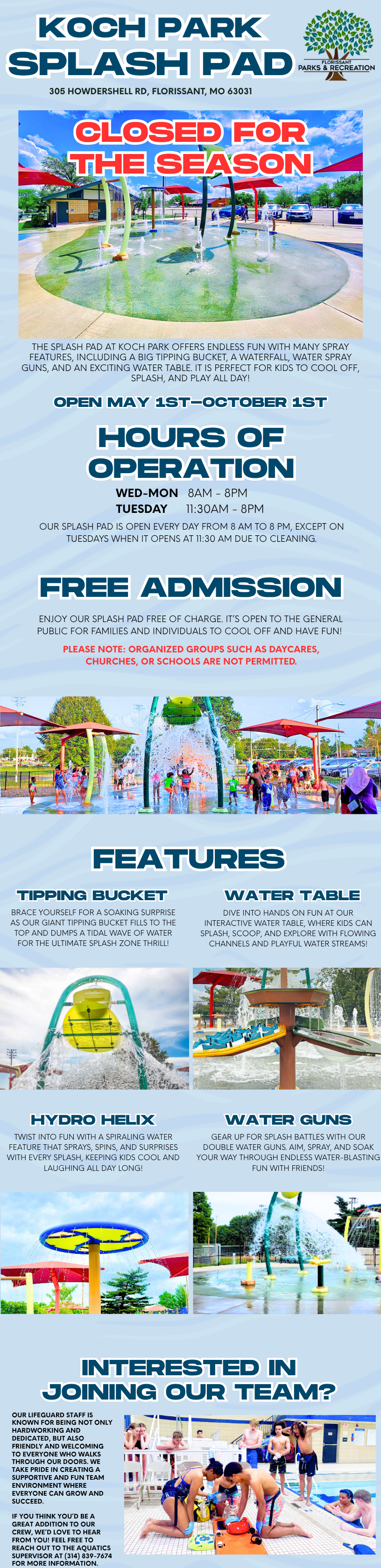 Splash Pad Closed